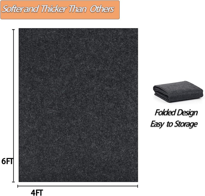 Ahpuhtan 6 x 4 FT Outdoor Storage Shed Mat, Waterproof Storage Shed Flooring Mat, Anti-Slip Patio Furniture Floor Scratch Prevention Mat, Dustproof Outdoor Carport Mat (6 x 4 FT) - Image 2